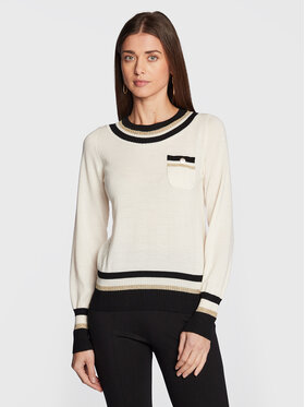 Luisa Spagnoli Luisa Spagnoli Svetr Micellare 576819 Écru Regular Fit
