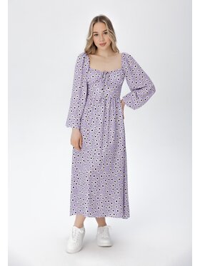 LAURELLA LAURELLA Sukienka codzienna 4TU021 Fioletowy Regular Fit