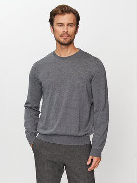 BOSS Boss Džemper Botto-L 50476364 Siva Regular Fit