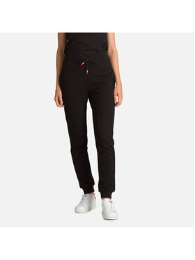 Rossignol Rossignol Spodnie dresowe W Logo Pant Ft Czarny Regular Fit