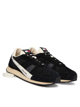 Tommy Jeans Tommy Jeans Laisvalaikio batai Retro Runner Archive Open Mesh EM0EM01715 Juoda