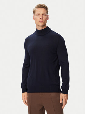 BOSS BOSS Rollkragenpullover Avac 50578016 Dunkelblau Regular Fit
