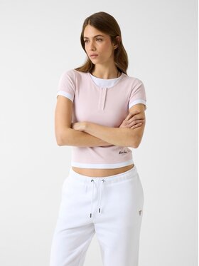 Guess Jeans Guess Jeans Top 183272 Fioletowy Classic Fit
