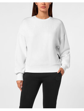 Plein Sport Plein Sport Longsleeve 18781 Biały Regular Fit