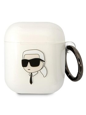 KARL LAGERFELD KARL LAGERFELD Etui na słuchawki AirPods 1/2 Przezroczysty