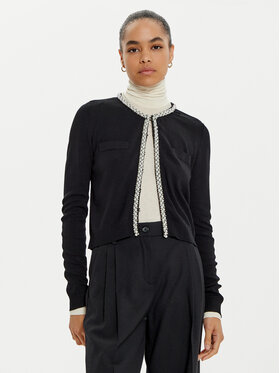 KARL LAGERFELD KARL LAGERFELD Cardigan 246W2003 Negru Slim Fit