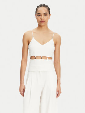 Patrizia Pepe Patrizia Pepe Τοπ 2C1635 A411 Λευκό Regular Fit