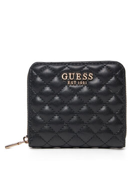 Guess Guess Малък дамски портфейл SWQG95 41137 Черен