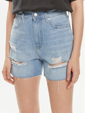 Calvin Klein Jeans Calvin Klein Jeans Farmer rövidnadrág J20J222803 Kék Mom Fit