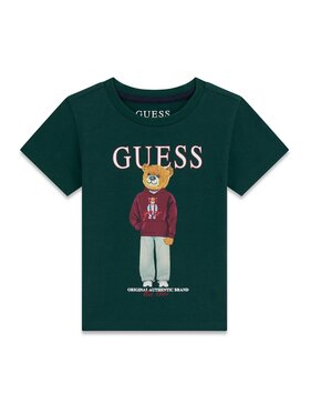 Guess Kids Guess Kids T-Shirt 183054 Zelená Classic Fit