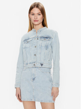Guess Guess Jeans jakna Becca W3RN15 D4WB6 Modra Slim Fit