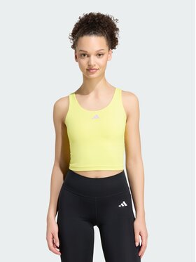 adidas adidas Koszulka techniczna 158405 Żółty Fitted Fit