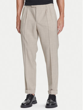 BOSS BOSS Текстилни панталони C-Perin-DPL 50545822 Бежов Tapered Fit