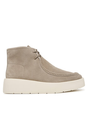Calvin Klein Calvin Klein Gležnjače Flatf Lace Up Apr Cut Boot HW0HW03273 Bež