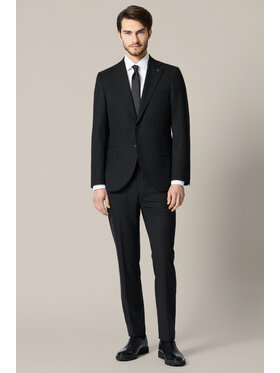 Lancerto Lancerto Garnitur Apricale GA073225000001 Czarny Slim Fit