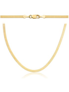Fugart Fugart Naszyjnik Złoty łańcuszek taśma wąska 50 cm FUG1-28-L00118-2 Złoty