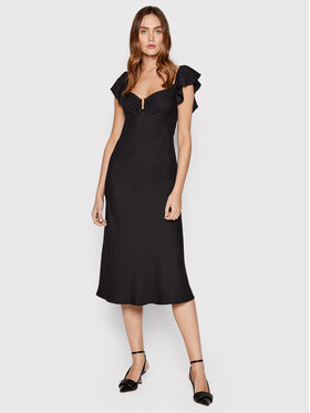Nissa Nissa Kokteilikleit RC13012 Must Regular Fit