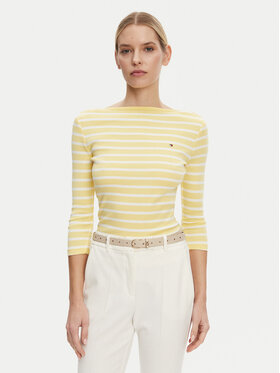 Tommy Hilfiger Tommy Hilfiger Blúz New Cody WW0WW40589 Sárga Slim Fit