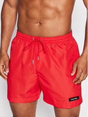 Calvin Klein Swimwear Calvin Klein Swimwear Szorty kąpielowe KM0KM00721 Czerwony Regular Fit