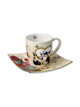 Goebel Goebel Filiżanka do espresso R. Wachtmeister - Innamorato Beżowy