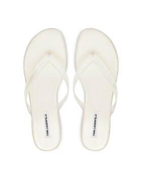 KARL LAGERFELD KARL LAGERFELD Čības uz pirksta Jelly Hell KL83006 VT1 Balts