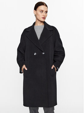 Marella Marella Vlnený kabát Nandina 2330160838200 Čierna Regular Fit