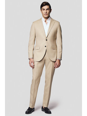 Lancerto Lancerto Garnitur Percoto GA073125000005 Beżowy Slim Fit