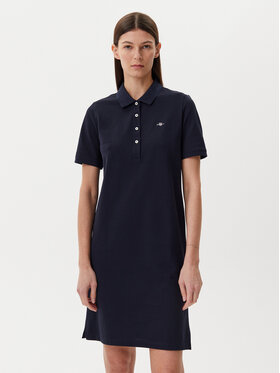 Gant Gant Kleid für den Alltag Shield 4201529 Dunkelblau Regular Fit