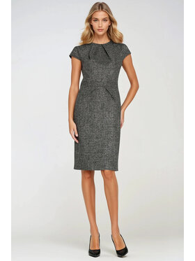 NIFE NIFE Sukienka elegancka S275 Czarny Fitted Fit