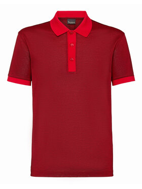 Billionaire Billionaire Polo 17665 Czerwony Slim Fit