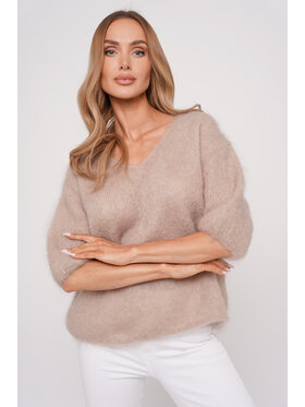 lemoniade lemoniade Sweter LS519Z Cappuccino Brązowy Oversize