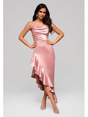 Ombre Ombre Sukienka wieczorowa LA-OM-DLR130 Różowy Regular Fit