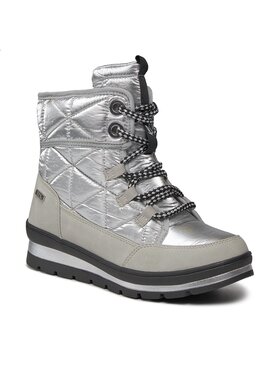 Bottes de neige femme avec chaîne Selena argent - KeeShoes