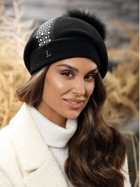 L’AF L’AF Beret Leziva Czarny