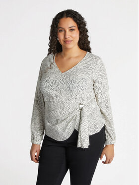 Fiorella Rubino Fiorella Rubino Blusa 2743T002231N0Z3 Bianco Baggy Fit