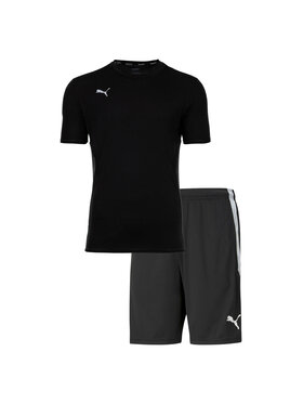 Puma Puma Komplet koszula i szorty materiałowe 27366 Czarny Comfort Fit
