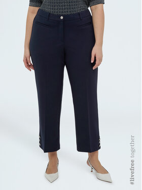 Fiorella Rubino Fiorella Rubino Spodnie materiałowe P013L002303N034 Niebieski Cropp Fit
