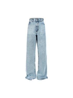 MissDenim MissDenim Spodnie damskie Baggy Niebieski Boyfriend Fit