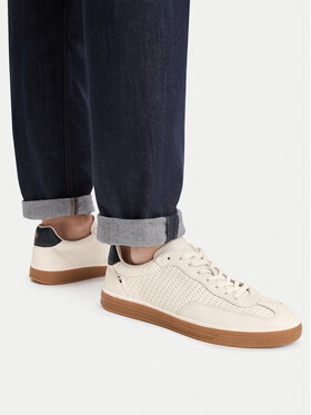 Tommy Hilfiger Tommy Hilfiger Сникърси Lo Lux Cut Out FM0FM05926 Кремав