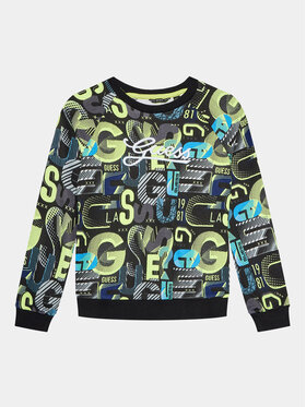 Guess Guess Mikina L3BQ10 KAD73 Čierna Regular Fit
