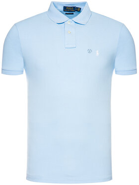Polo Ralph Lauren Polo Ralph Lauren Тениска с яка и копчета Core Replen 710782592 Син Custom Slim Fit