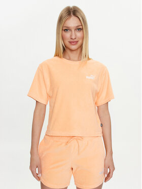 Puma Puma Tricou Ess Elevated 677947 Portocaliu Regular Fit