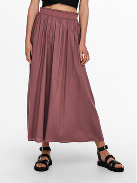 ONLY ONLY Maxi suknja Venedig 15164606 Ružičasta Regular Fit