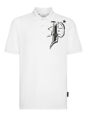 PHILIPP PLEIN PHILIPP PLEIN Polo 755 Bianco Slim Fit