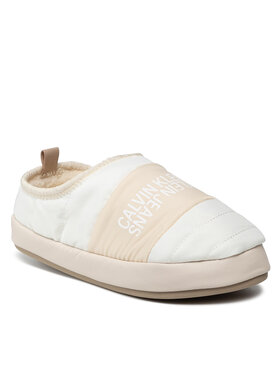 Calvin Klein Jeans Calvin Klein Jeans Pantofole Home Shoe Slipper W Warm Linning YM0YM00242 Bianco