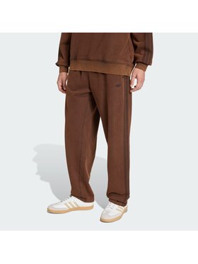 adidas adidas Spodnie materiałowe 159100 Brązowy Loose Fit