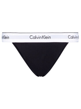 Calvin Klein Underwear Klasične Spodnje Hlačke Tanga 000QF4977A Črna