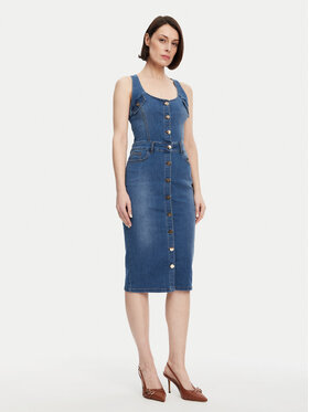 Fracomina Fracomina Rochie de blugi FP25SD4001D46402 Albastru Slim Fit