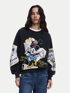 Desigual Desigual Felpa Minnie 25SWSK25 Nero Regular Fit