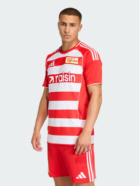 adidas adidas Koszulka techniczna 1. FC Union Berlin 25/26 Home Jersey Czerwony Slim Fit